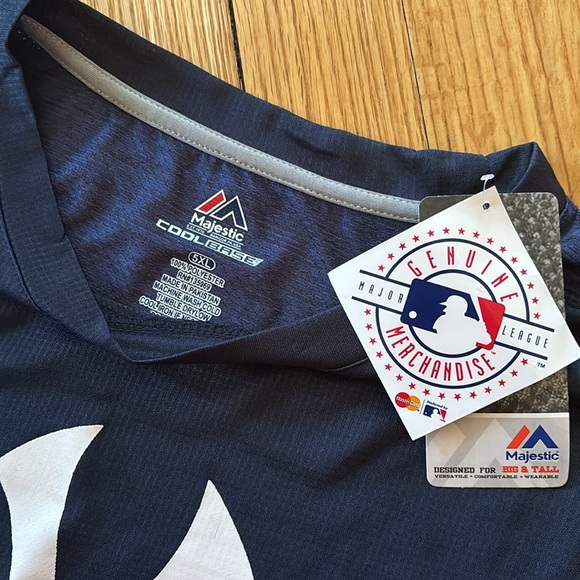 Yankees Big and Tall Cool Base Tshirt - Picture 2 of 4